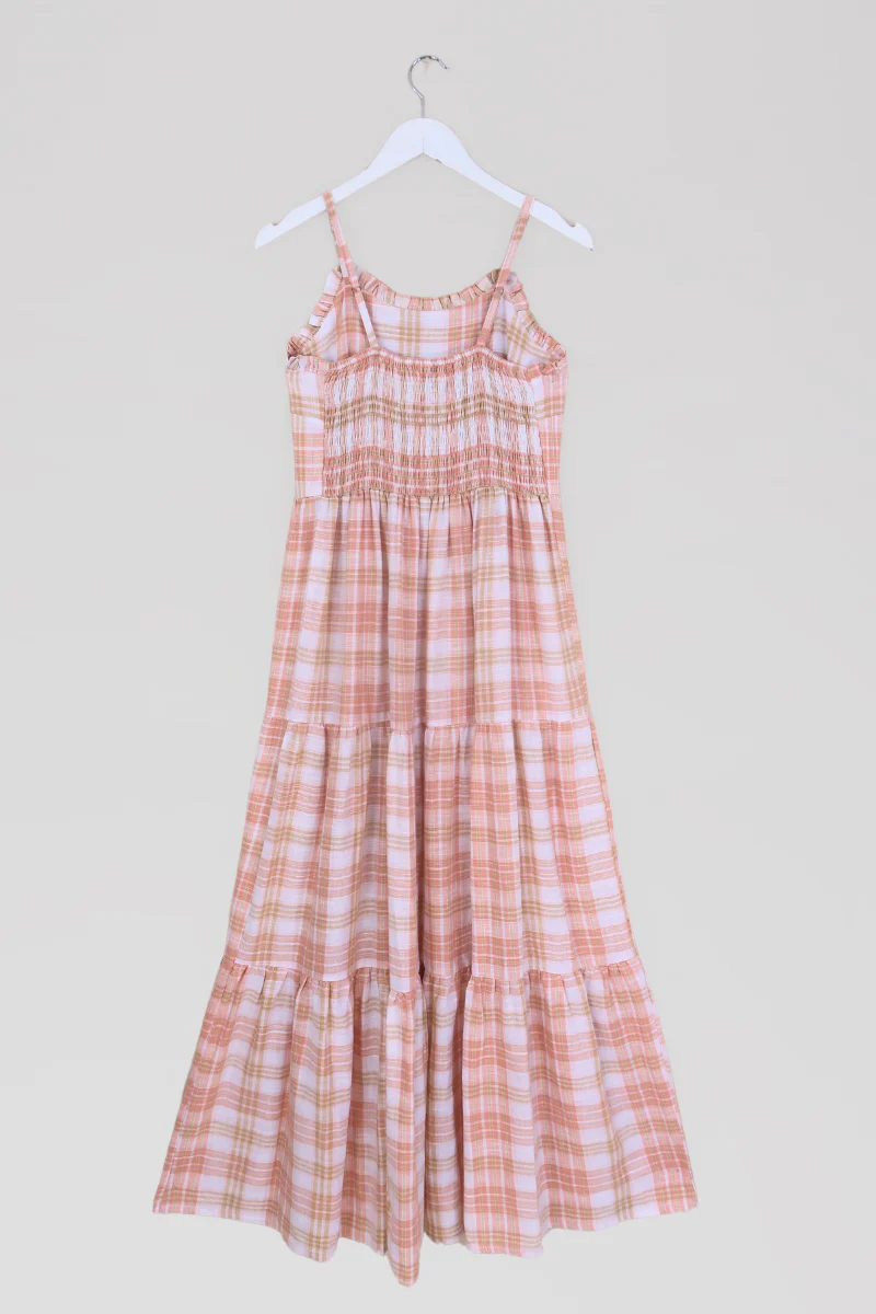 Alice Linen Maxi Dress in Laceleaf White - Image 4