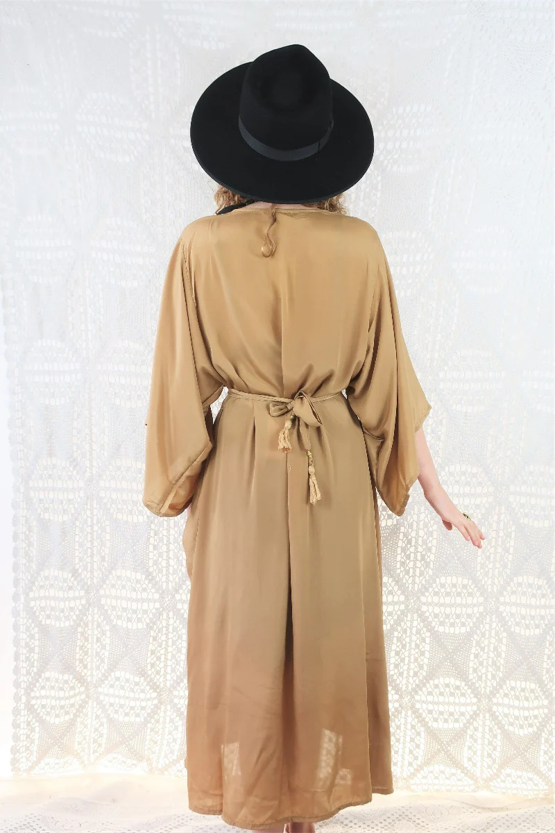 Khroma Aquaria Robe Dress in Golden Sands - Free Size - Image 4