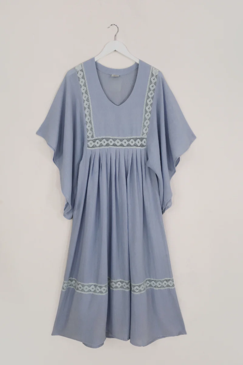 Cordelia Midi Dress in Cornflower Blue - Image 2