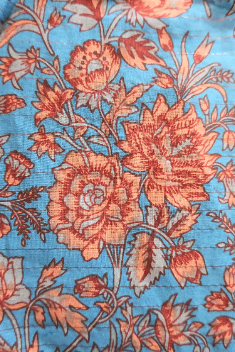 Diana Wrap Top in Crystal Blue Floral - Image 4