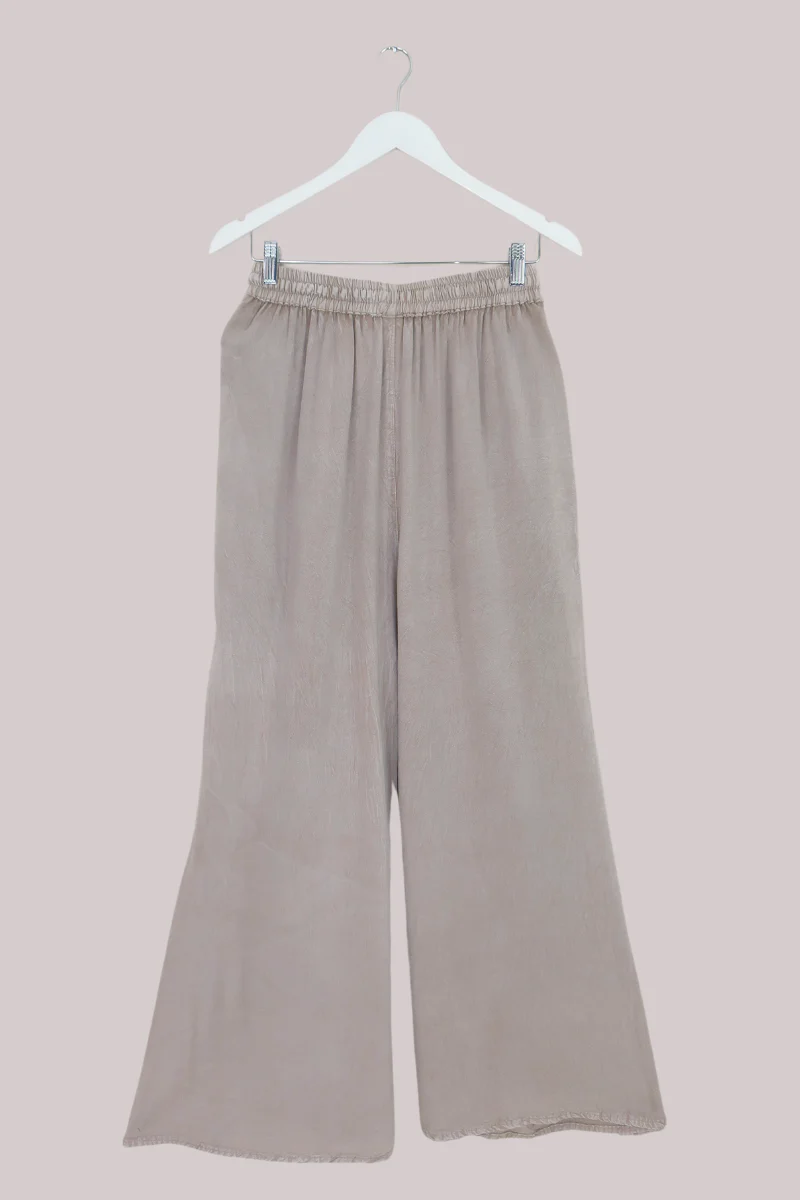 Indian Wide Leg Trousers in Maple White - Free Size - Image 3