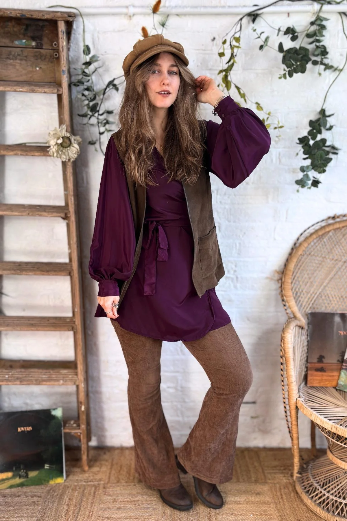 Khroma Lola Mini Dress in Emperor Purple - Image 3