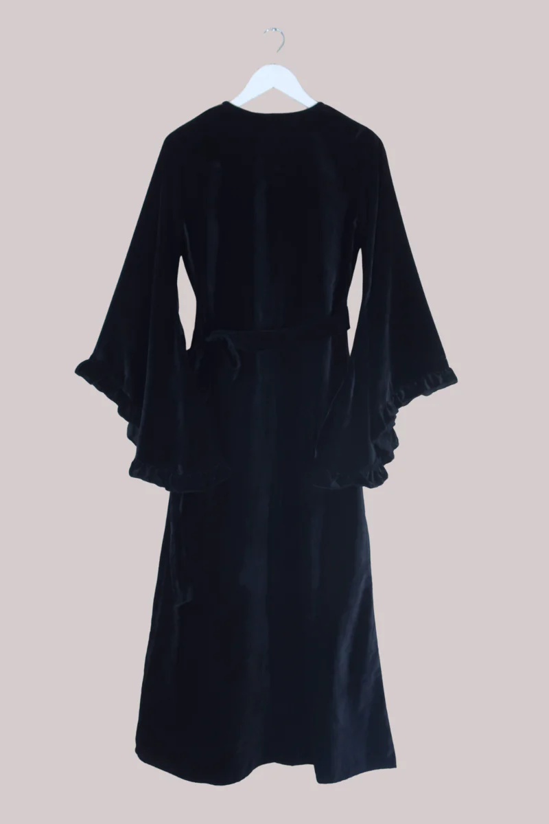 Khroma Venus Maxi Dress in Morticia Black Velvet - Image 5