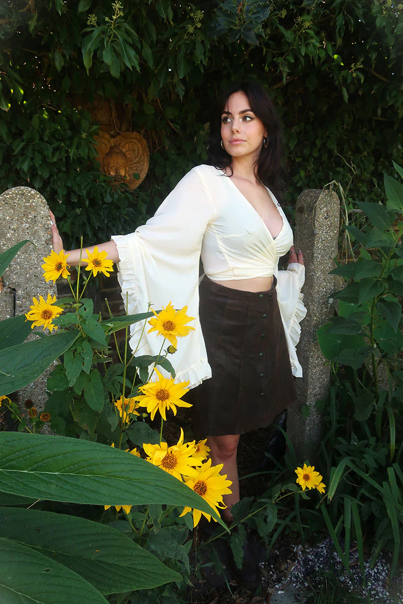 Khroma Venus Wrap Top in Fae White