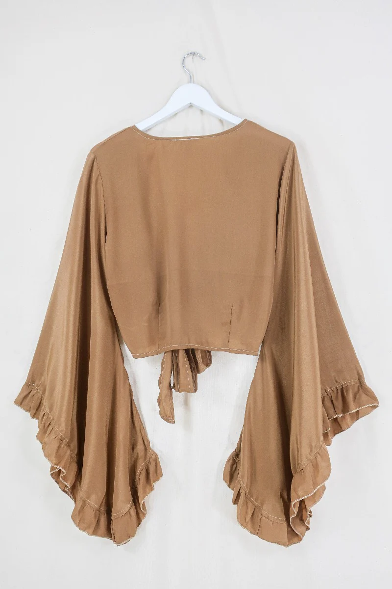 Khroma Venus Wrap Top in Golden Sands - Image 4