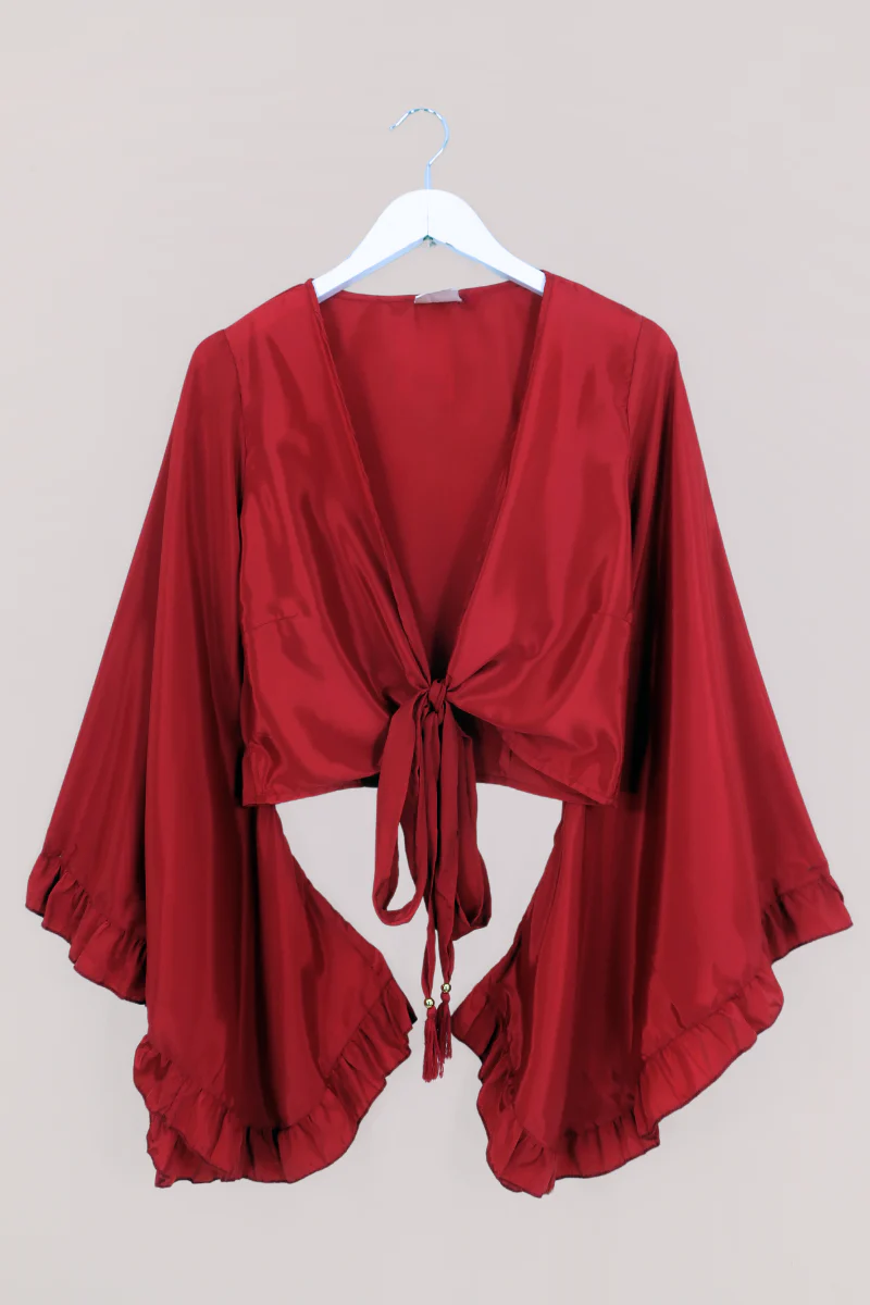 Khroma Venus Wrap Top in Ladybird Red - Image 2