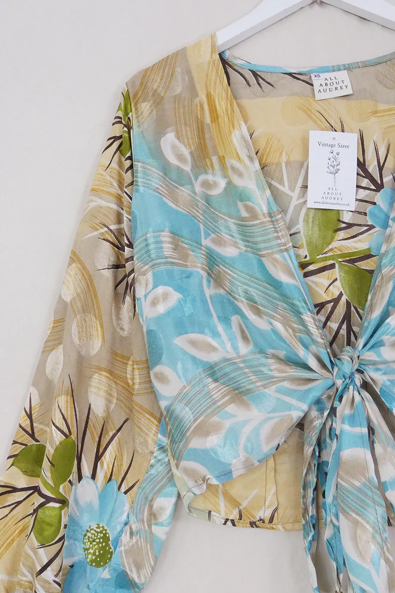 Lola Wrap Top - Desert Oasis Dried Flowers - Size XS - Image 2