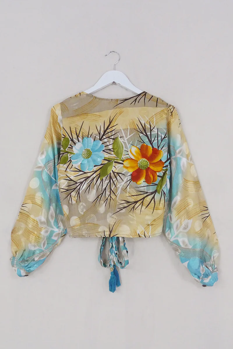 Lola Wrap Top - Desert Oasis Dried Flowers - Size XS - Image 3