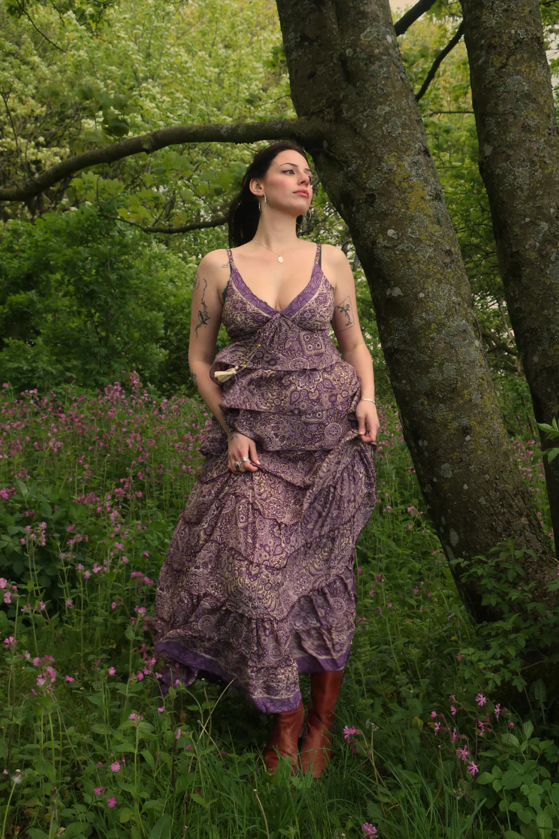 Maisie Maxi Skirt in Joplin Purple Mandala - Image 5