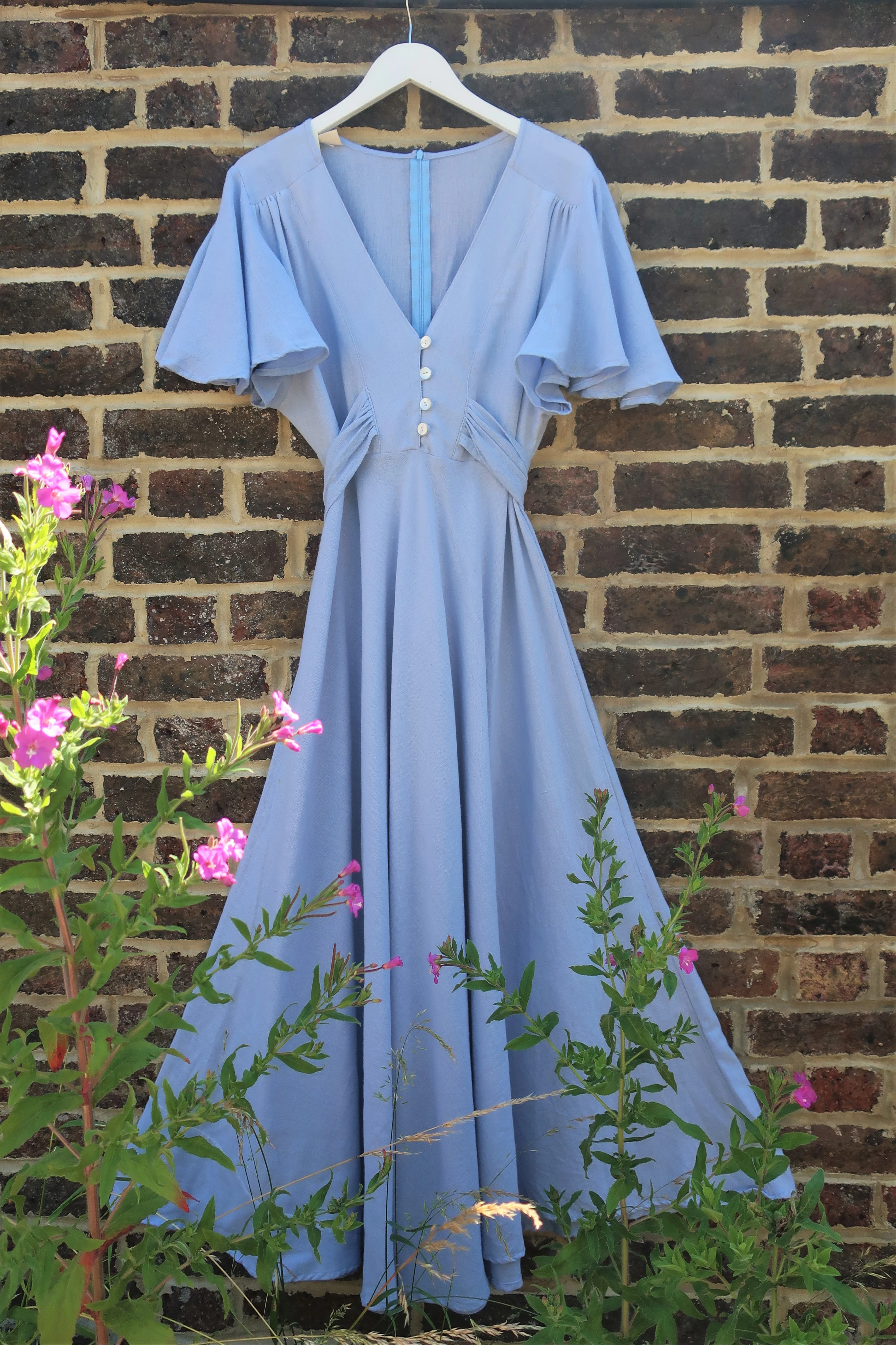 Margot Maxi Dress in Cornflower Blue - Image 2