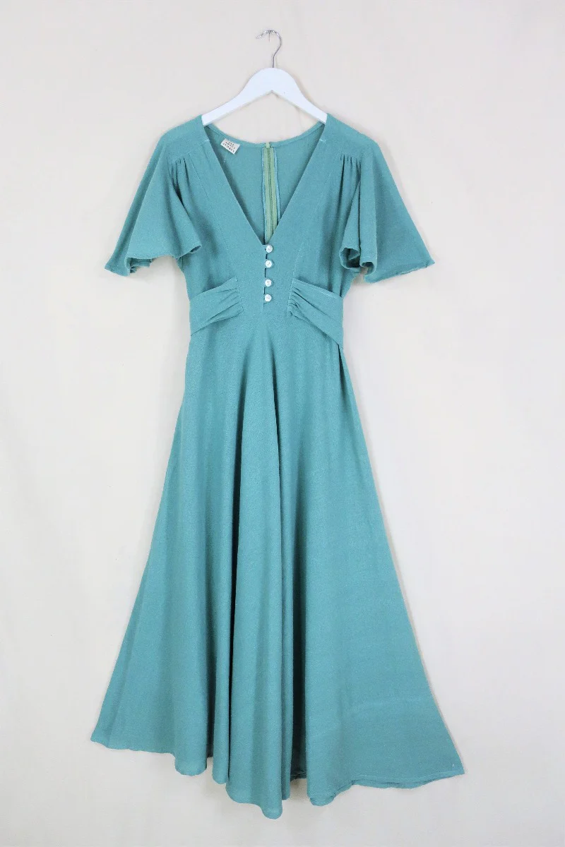 Margot Maxi Dress in Sea Green - Image 2
