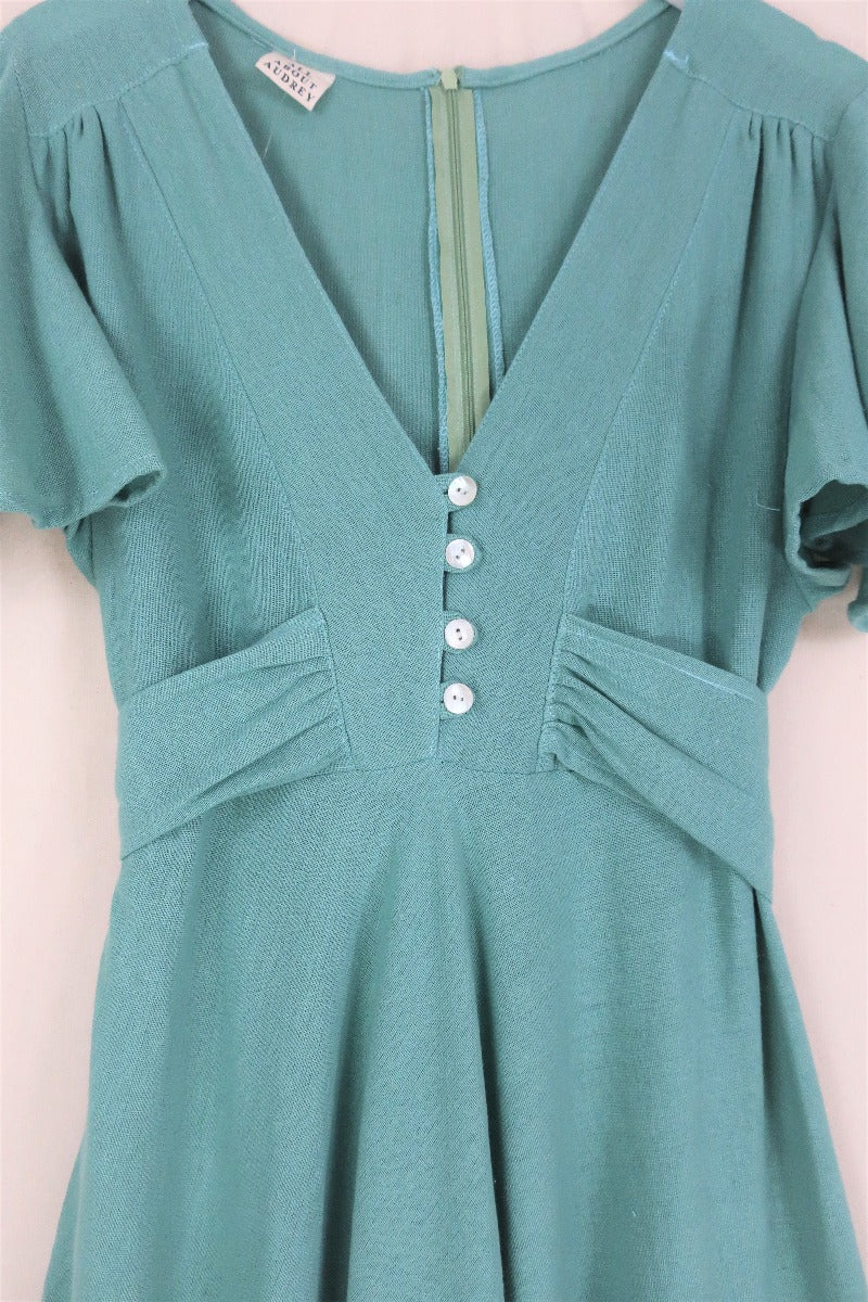Margot Maxi Dress in Sea Green - Image 3