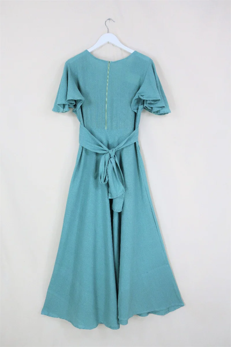 Margot Maxi Dress in Sea Green - Image 4