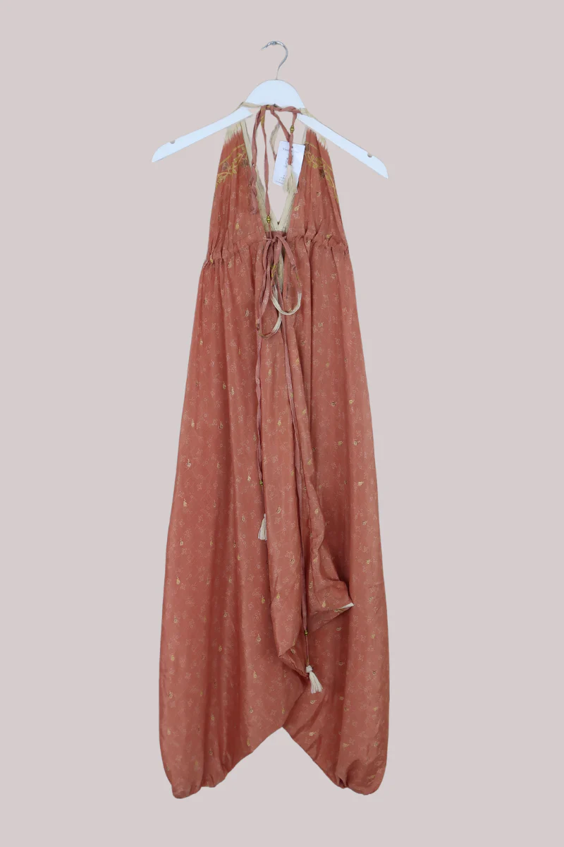 Medusa Harem Jumpsuit in Apricot Prosecco Spritz - Free Size L - Image 3