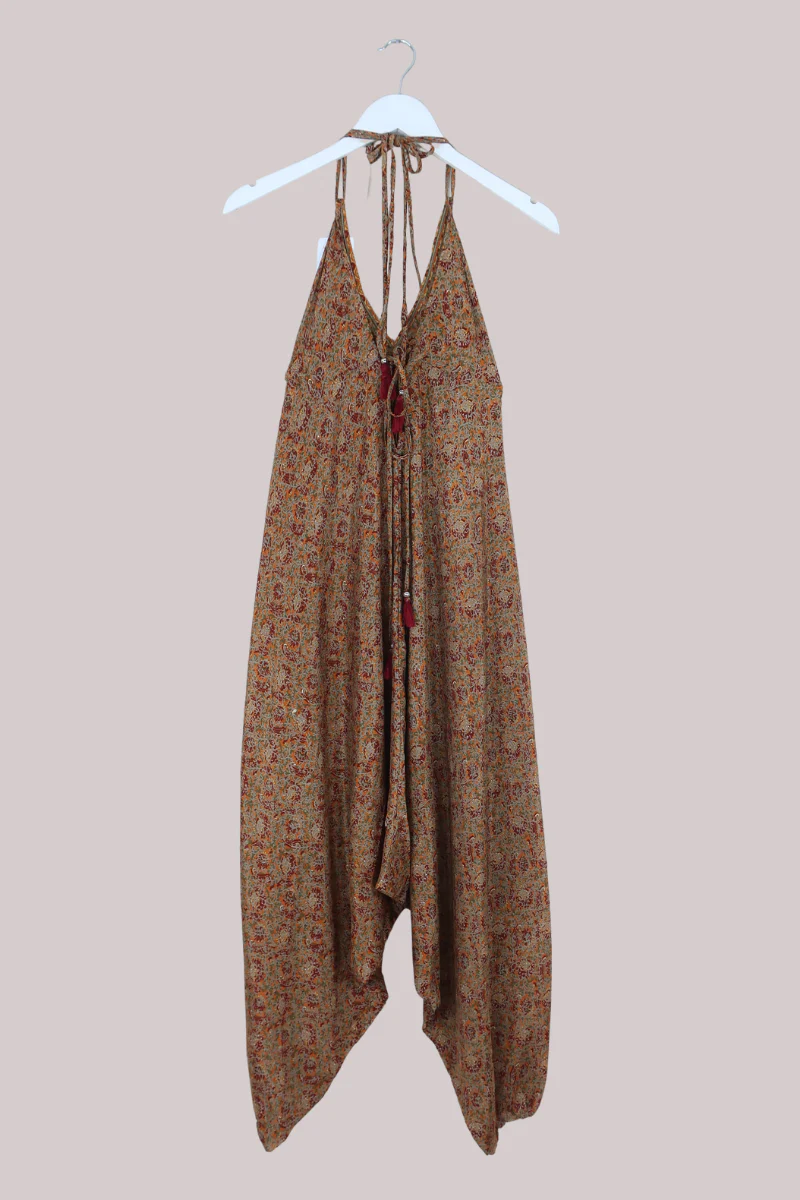 Medusa Harem Jumpsuit in Fire Island Florals - Free Size S/M - Image 3