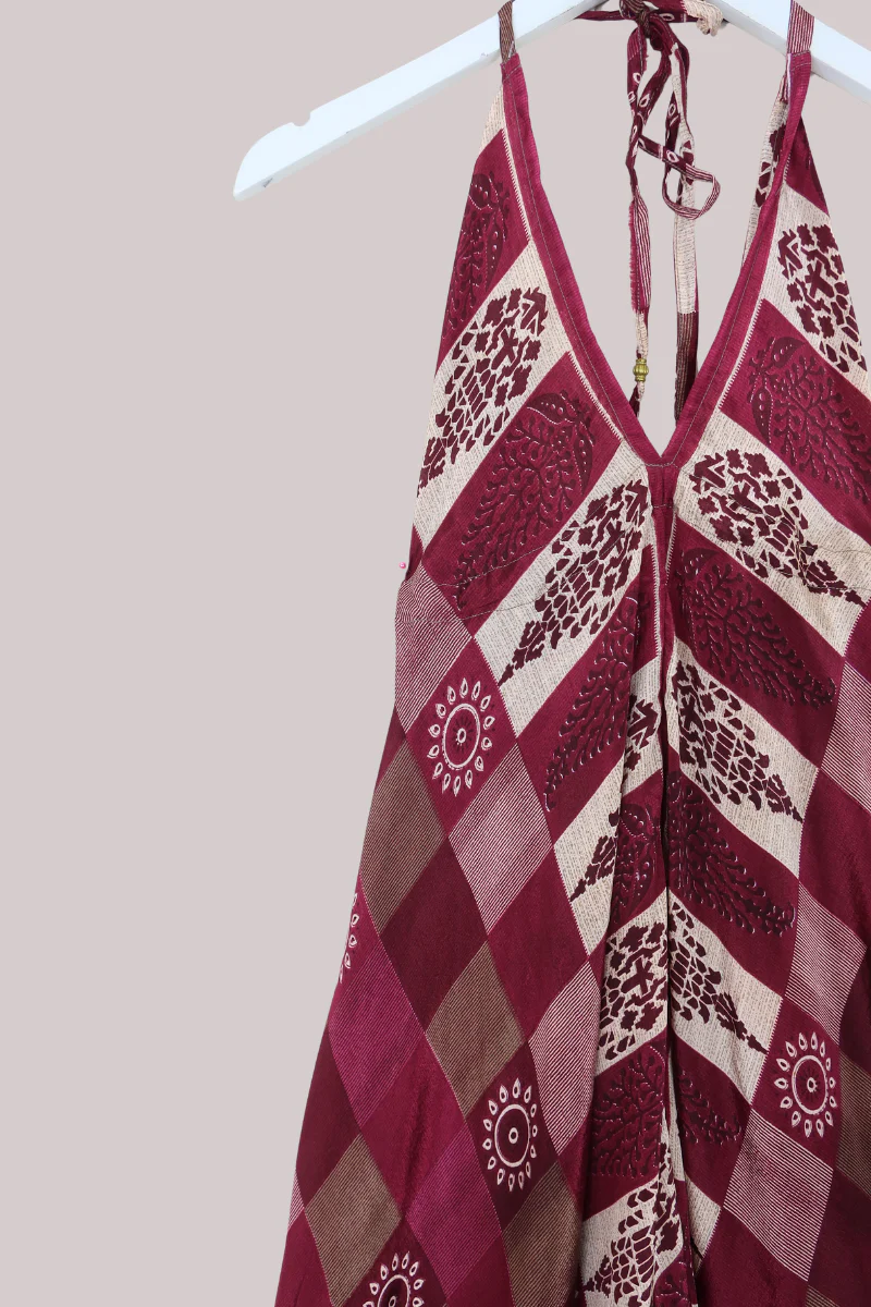 Medusa Harem Jumpsuit in Sangria Magenta Sun - Free Size L/XL - Image 2