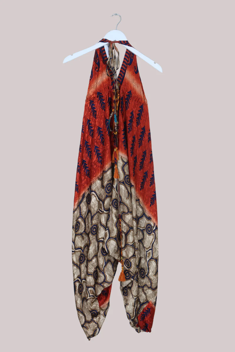 Medusa Harem Jumpsuit in Sunfyre Paisley - Free Size L/XL - Image 3