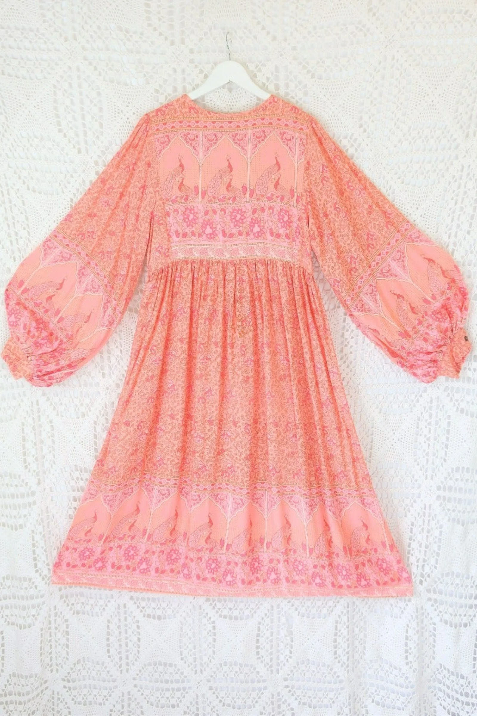 Peacock Primrose Dress in Peachy Rose - Image 3