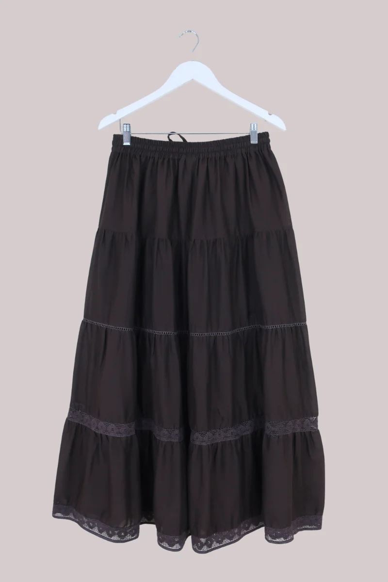 Pisces Crochet Skirt in Tuscan Brown - Image 6