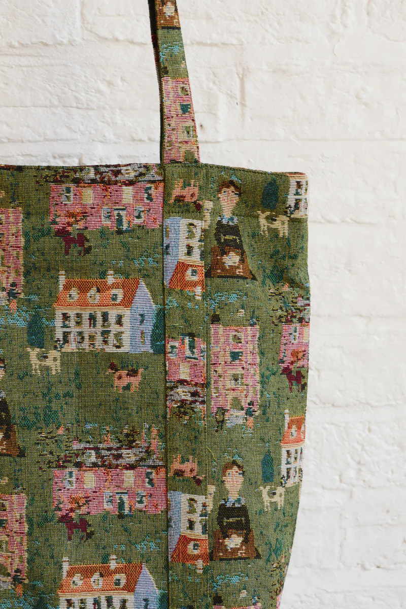 Prairie Pasture Green Tapestry Tote Bag - Image 2