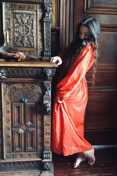 Khroma Primrose Dress in Autumn Red Indian Cotton - Image 9