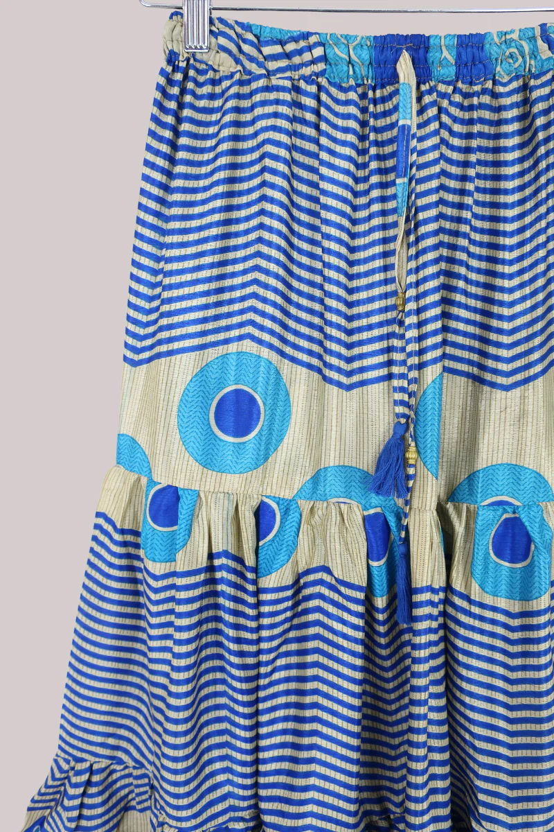 Rosie Midi Skirt in Evil Eye Stripe - Free Size - Image 2