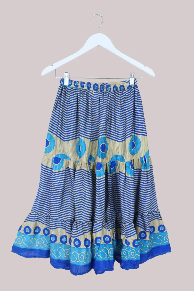 Rosie Midi Skirt in Evil Eye Stripe - Free Size - Image 3