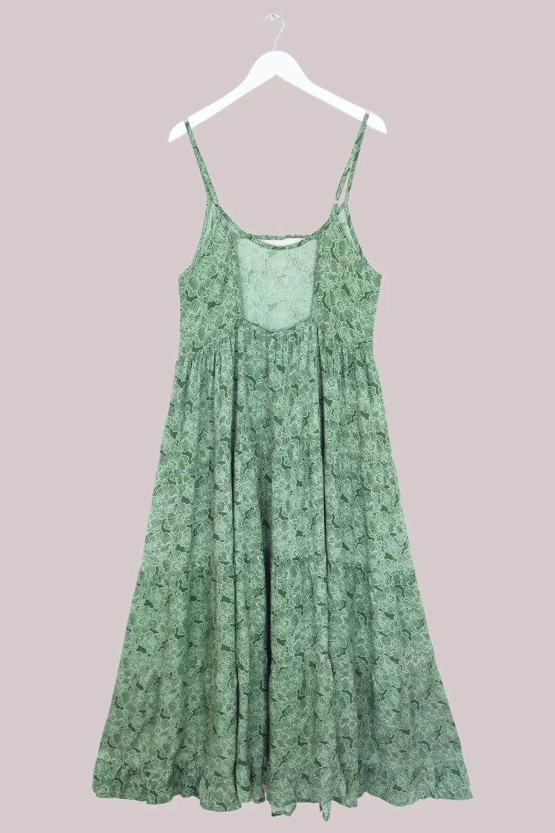 Samantha Maxi Dress in Matcha Green - Image 5