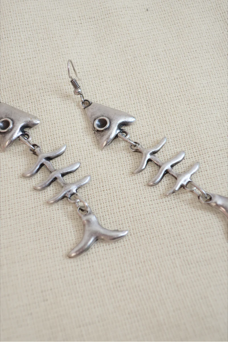 Fish on Fridays Silver Plated Earrings - Image 2
