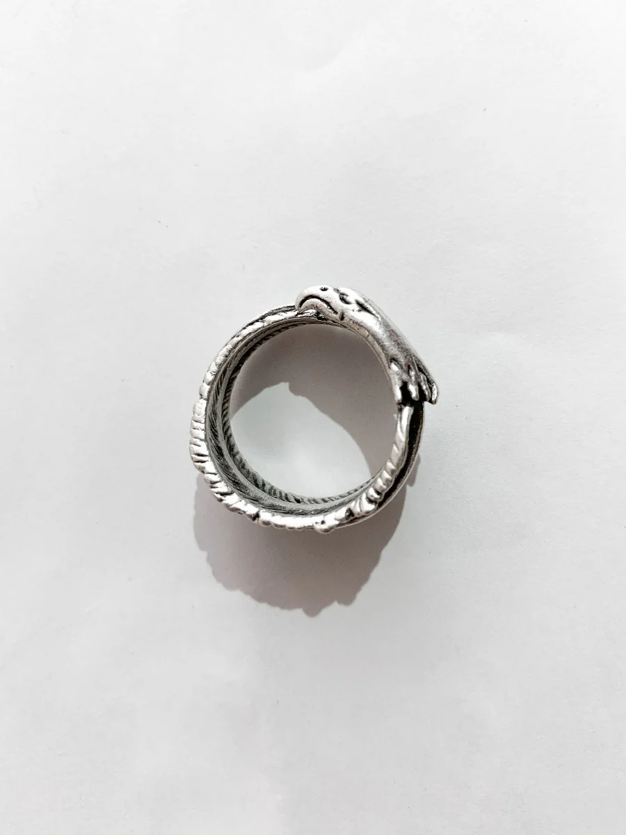 Silver Plated Turkish Eagle Ring - Image 4
