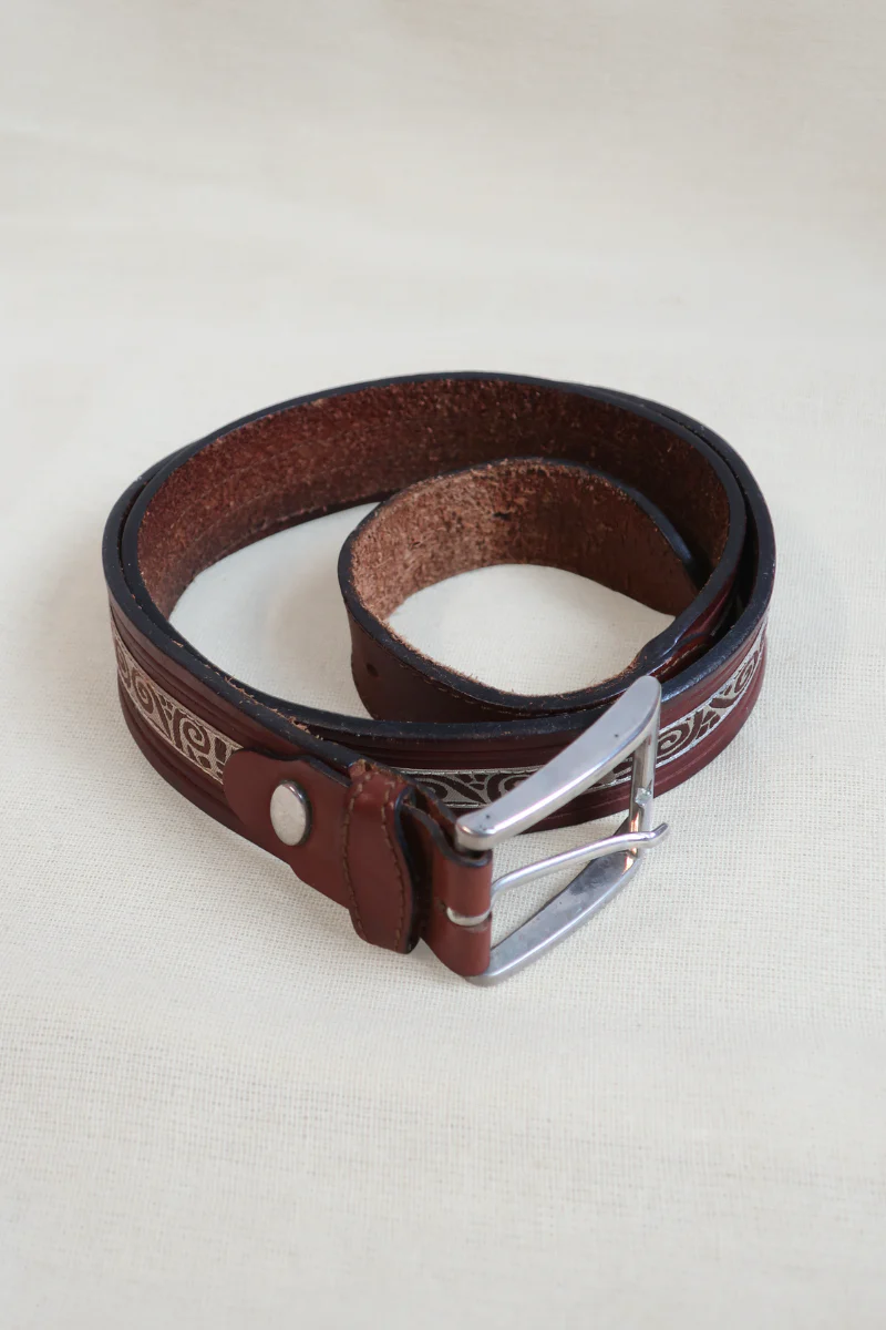 Vintage Belt - Spiral Embroidery