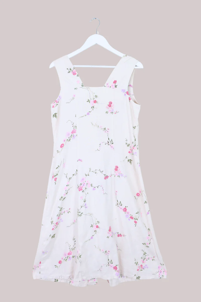 Vintage Dress - Oat Wildflowers - Size M/L - Image 3