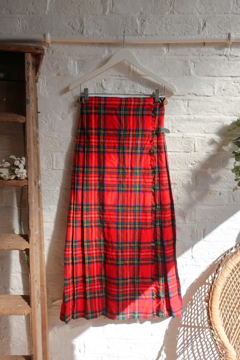 Vintage Kilt - Pride Red Tartan - Size XXS - Image 3