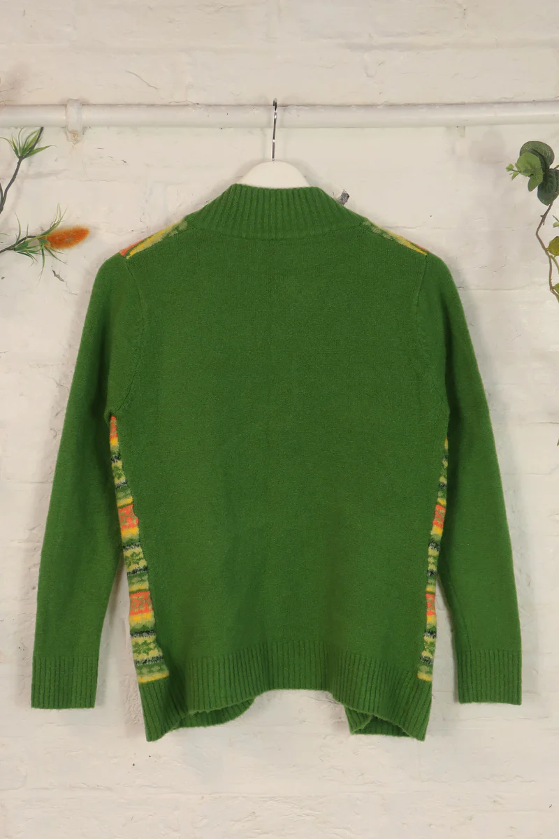 Vintage Knit Cardigan - Lime Margarita - Size S/M - Image 3