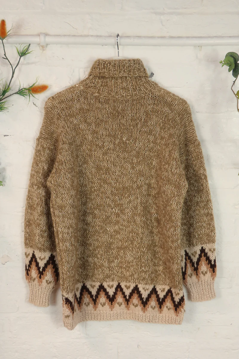 Vintage Knit Jumper - Scarecrow - Size L - Image 3