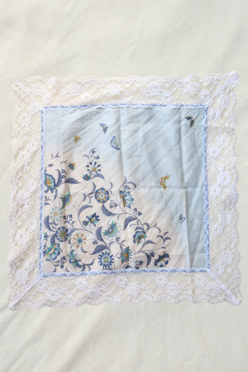 Vintage Lace Scarf in Emperor Butterflies - Image 2