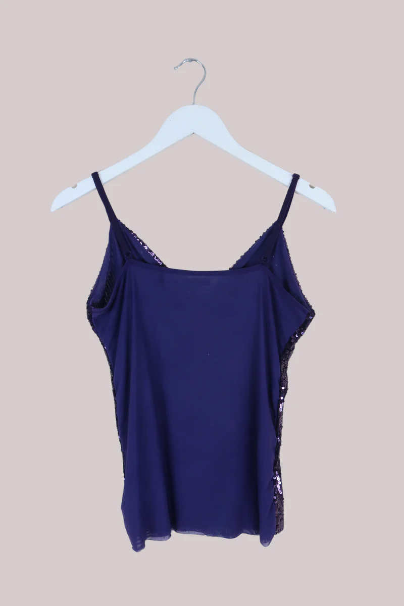 Vintage Top - Amethyst Sequins - Size S/M - Image 3